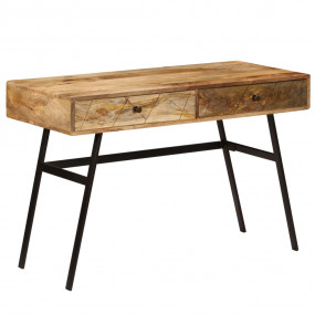 Writing Desk Varied tones of natural wood Solid mango w...