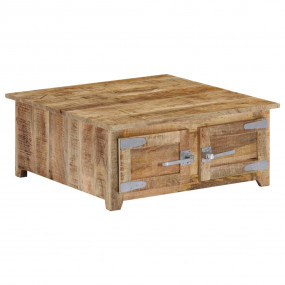 Coffee Table Natural Mango Wood Solid Mango Wood Compac...