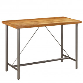 Bar Table Reclaimed Teak Solid reclaimed teak 59.1 x 27...