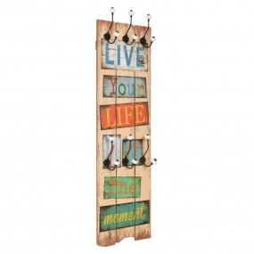 Coat Rack Multicolored MDF board and metal Medium Coat ...