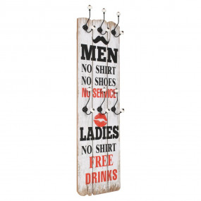 Coat Rack Multicolor MDF board 47.2x15.7 in Coat Rack