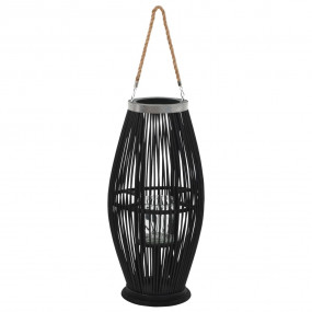 Candle Holder Black Bamboo Medium Hanging mounting