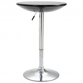 Bar Table Black ABS tabletop, chromed steel frame Mediu...