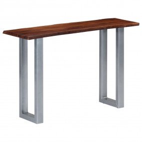 Console Table Brown and silver