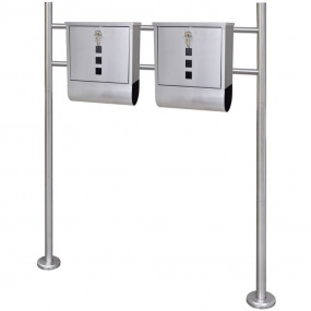 Mailbox Stainless Steel Standard Sleek Mailbox Rectangu...