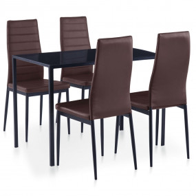 Kitchen Dining Set Brown, Grey
