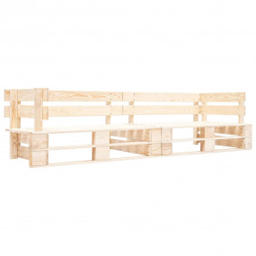 Pallet Bench Natural Wood Impregnated pine wood 86.6 in...