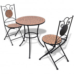 Patio Furniture Terracotta Powder-coated iron, ceramic ...