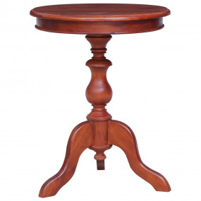 Side Table Brown Solid Mahogany Wood Medium Durable Sid...