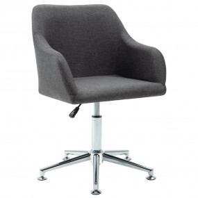 Office Chair Dark Gray Polyester fabric, plywood, steel...