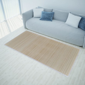 Carpet Natural bamboo color Bamboo, Polypropylene 47.2 ...