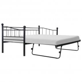 Day Bed Black Steel Full or Twin config