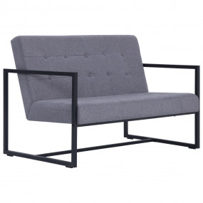 Armchair Light grey Fabric 2-seater Seats Many Loveseat