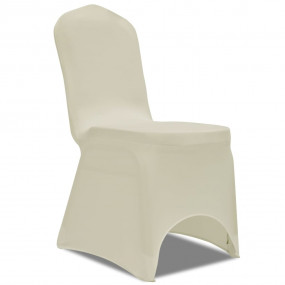 Chair Cover Set of 100 Cream Polyester Fits most chairs