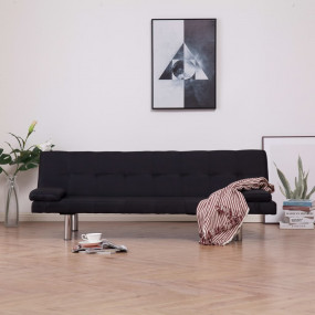 Sofa Bed Black Wooden frame Standard
