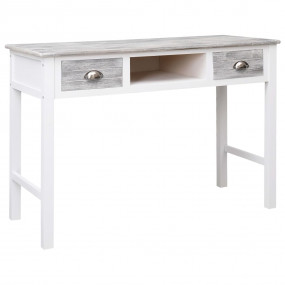 Desk Grey Paulownia wood Medium Desk Rectangular Vintag...