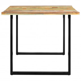 Dining Table Multicolored top, black legs