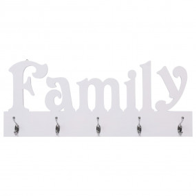 Coat Rack White MDF Decorative Inlays Coat Rack Rectang...