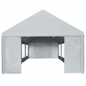 Imag:Party Tent Grey Polyethylene, Steel 13.1 x 26.2 ft