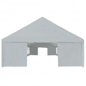 Imag:Party Tent Grey Polyethylene, powder-coated steel Large