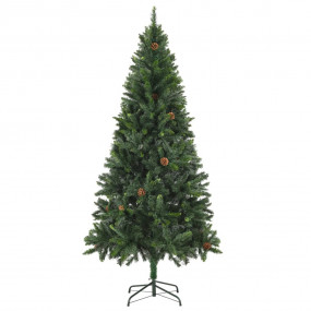 Christmas Tree Green PVC, Iron 6ft Decorative Inlays
