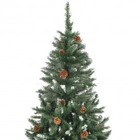 Christmas Tree Green and white PVC and iron 59.1 in