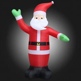 Inflatable Santa Claus Red, White, Black, Green