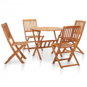Outdoor Dining Set Natural wood finish Solid Acacia woo...