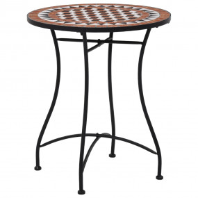Mosaic Bistro Set Terracotta Powder-coated iron, cerami...