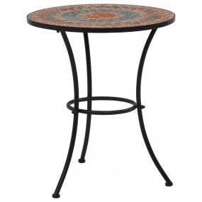 Mosaic Bistro Set Terracotta, Gray, Orange