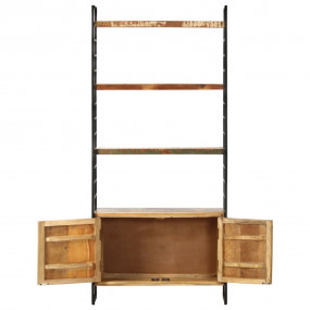 Bookcase Multicolored Solid reclaimed wood 31.5 x 11.8 ...