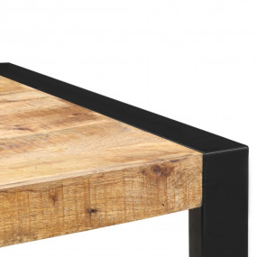 Bar Table Brown Solid Mango Wood 23.6 x 23.6 x 43.3 in ...