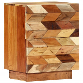 Bedside Cabinet Varied wood tones Solid reclaimed wood ...