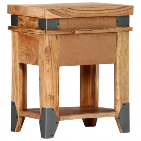 Bedside Cabinet Natural Wood Solid Acacia wood