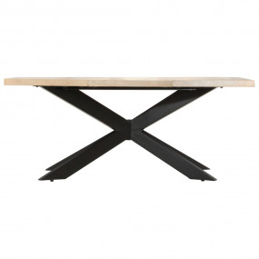 Dining Table Bleached Mango Wood Solid Bleached Mango W...