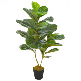 Artificial Plant Green and Brown Plastic Medium Fake Pl...