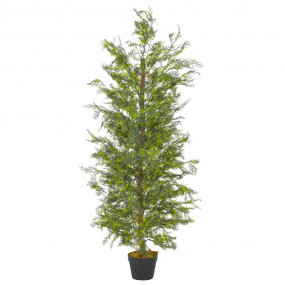 Artificial Plant Green, Brown Plastic, Wood 59.1 in