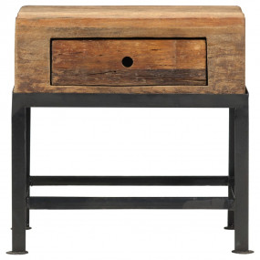 Bedside Cabinet Natural and Black