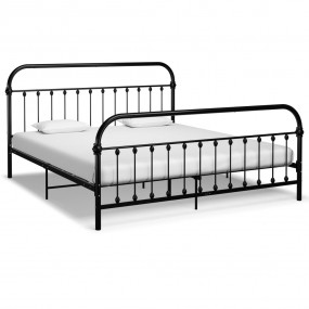 Bed Frame Black Metal Super King Classic/Traditional Be...
