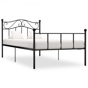 Bed Frame Black Metal Twin Bed Frame Rectangular