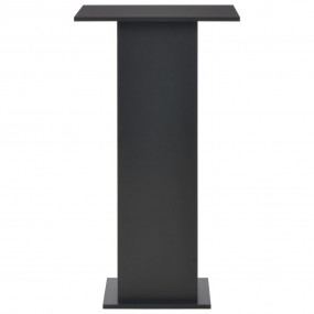 Bar Table Black Engineered wood Tall Sleek Bar Table Sq...