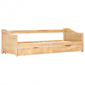 Sofa Bed Frame Natural Pine Pine Wood Frame 35.4 x 78.7...