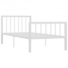 Bed Frame White Metal Twin Tough Bed Frame Rectangular