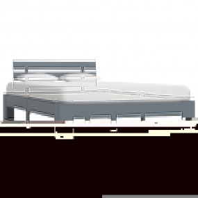 Bed Frame Grey Solid pine wood, plywood Double Durable