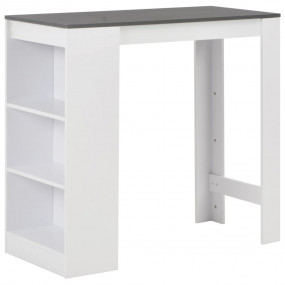 Bar Table White with grey top Engineered wood Medium Ba...