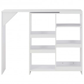 Bar Table White Engineered wood Large Bar Table Rectang...