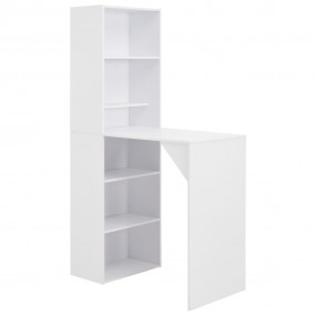 Bar Table White Engineered wood 45.3 in x 23.2 in x 78....