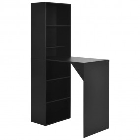 Bar Table Black Engineered wood 45.3 in x 23.2 in x 78....