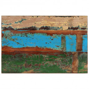 Table Top Various shades of reclaimed wood Solid reclai...