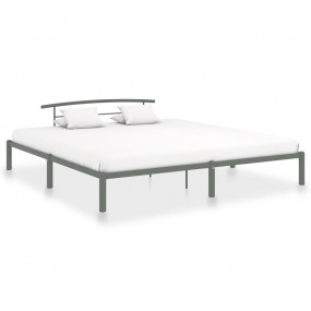Bed Frame Grey Metal Super King Bed Frame Rectangular